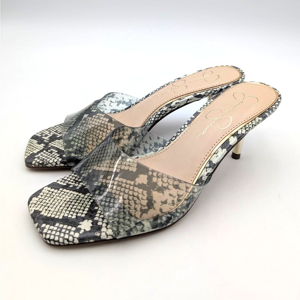 Jessica Simpson Celisha Sandals Women's Neutral Sienna Snake Size US6.5M EU37